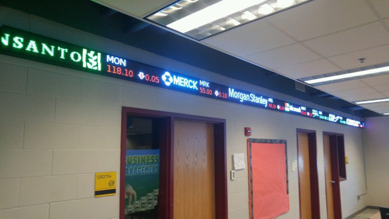 Ticker On Wall