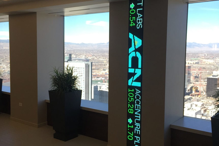 Vertical Ticker Display