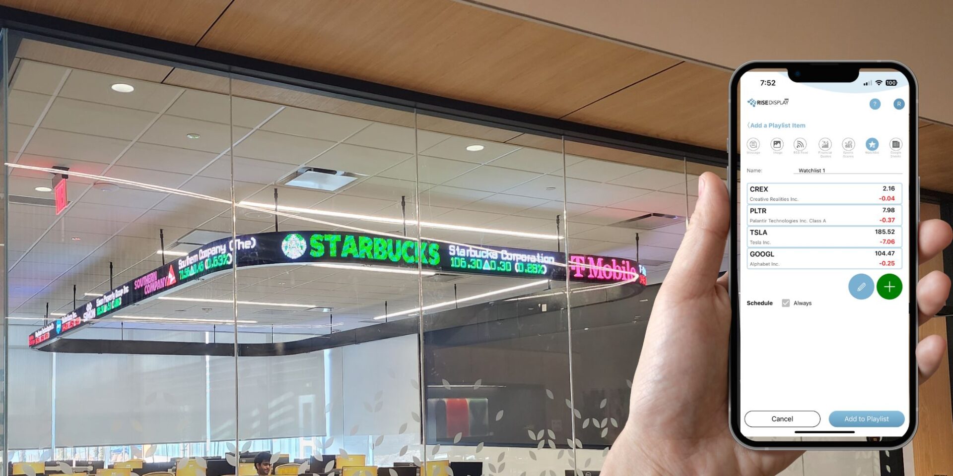 LED Ticker Display Hardware, Software, and Management Apps