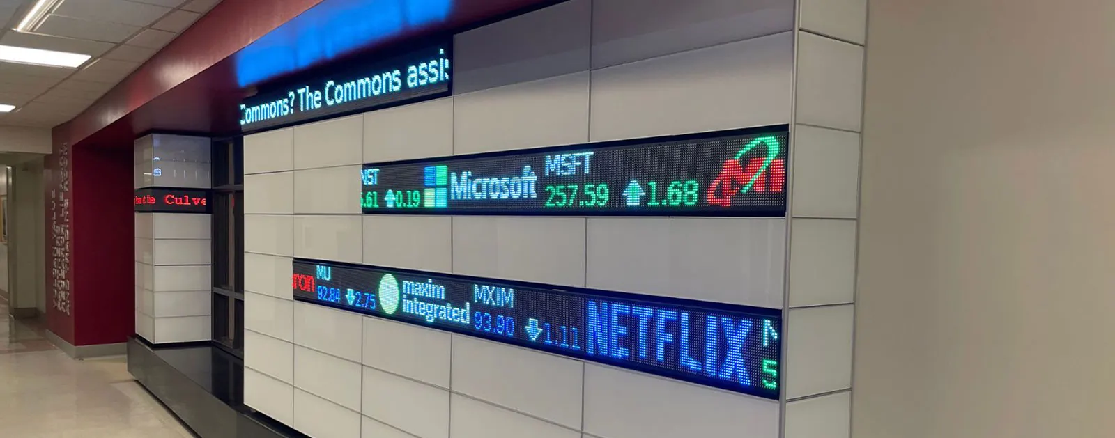 Rise Display LED stock tickers