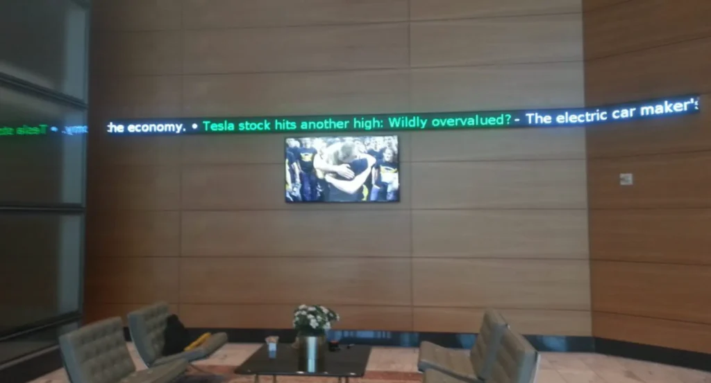 Rise Display news ticker, July 2025