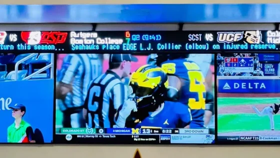 A Rise Display stock ticker display for ESPN analyst Marty Jaramillo.